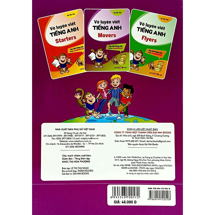 Vở Luyện Viết Tiếng Anh Movers (Tập Viết Tiếng Anh Theo Cambridge) - Ảnh 5