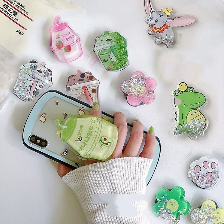 Đế Đỡ Điện Thoại Túi Khí Kim Tuyến Dễ Thương Xinh Xắn ( giao mẫu ngẫu nhiên )