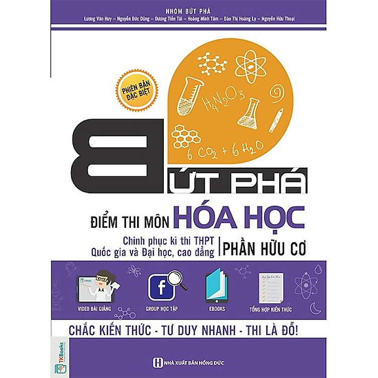 Bứt Phá Điểm Thi Môn Hóa Học Phần Hữu Cơ ( tặng kèm iring siêu dễ thương như hình )