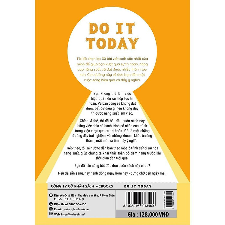 Do It Today - Vượt Qua Trì Hoãn, Tối Ưu Năng Suất, Chinh Phục Mục Tiêu - Ảnh 2