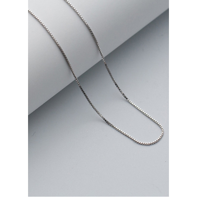 Dây chuyên bạc khóa thẳng - Ngọc Quý Gemstones