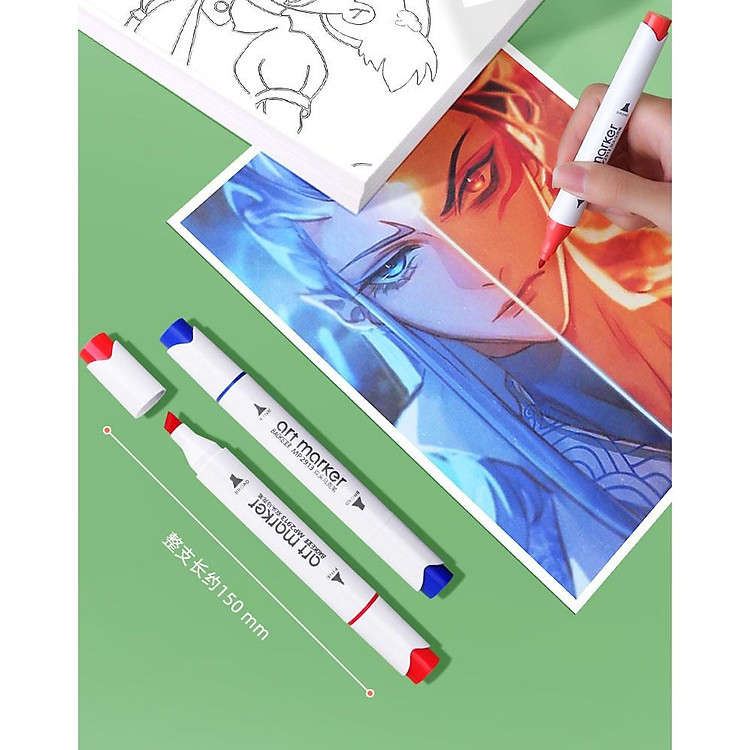 Hộp Bút Lông Hai Đầu BAOKE (36 màu) - Ảnh 5