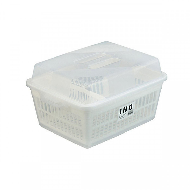 Rổ úp bát đĩa có nắp Inomata