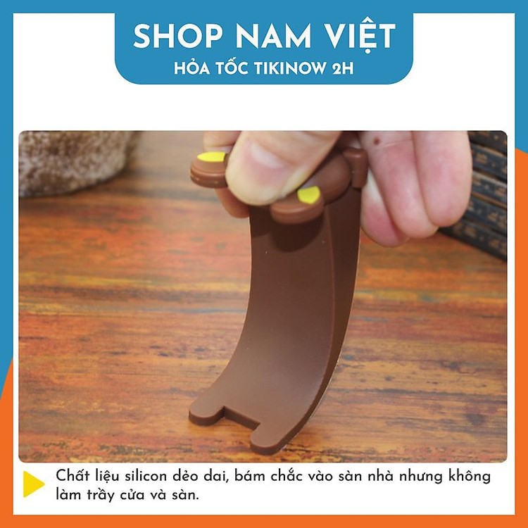 Miếng Chặn Cửa Silicon Gấu NAVIVU Chính hãng Ưu đãi - Hình ảnh 5
