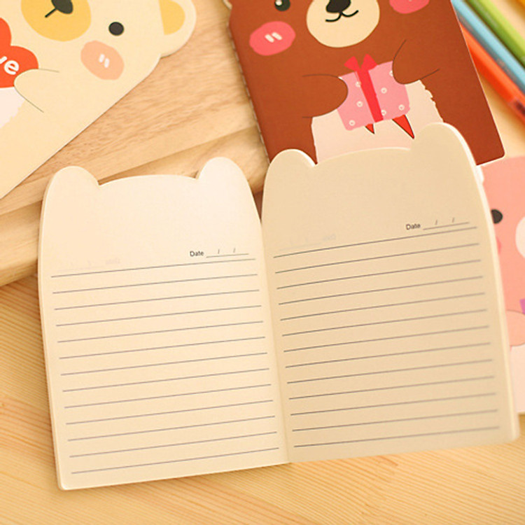 Combo 2 Sổ tay hình gấu dễ thương cute - Giao màu ngẫu nhiên