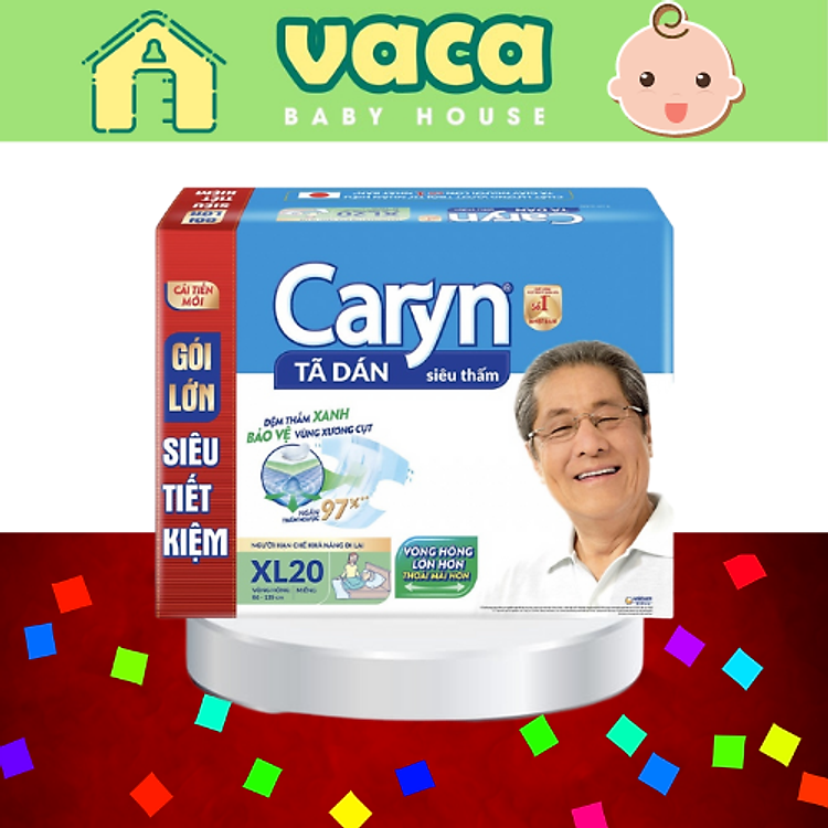 Tã Dán Người Già Caryn Size XL Chính hãng Giá tốt - Hình ảnh 2