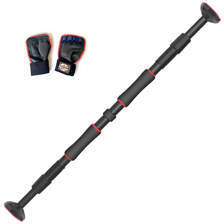 Bộ Xà Đơn Treo Tường 2020 (Chốt Chống Xoay 360) + Găng Tay Tập Xà