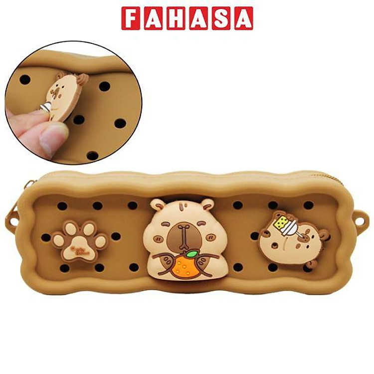 Bóp Viết Nhựa Kèm Charm Capybara Shunde 9161