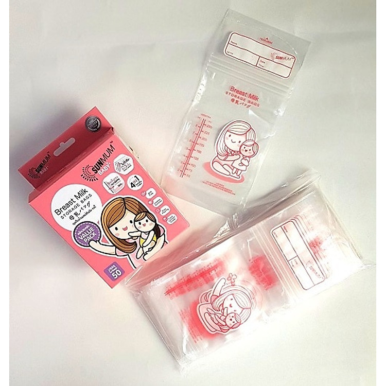 Hộp 50 túi trữ sữa Sunmum Thái Lan Giá tốt - Hình ảnh 3