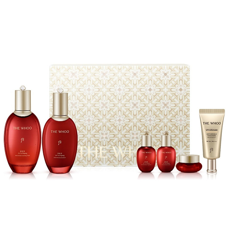 Bộ sản phẩm dưỡng ẩm và tăng độ đàn hồi WHOO JYH ANTI-WRINKLE 2PCS set