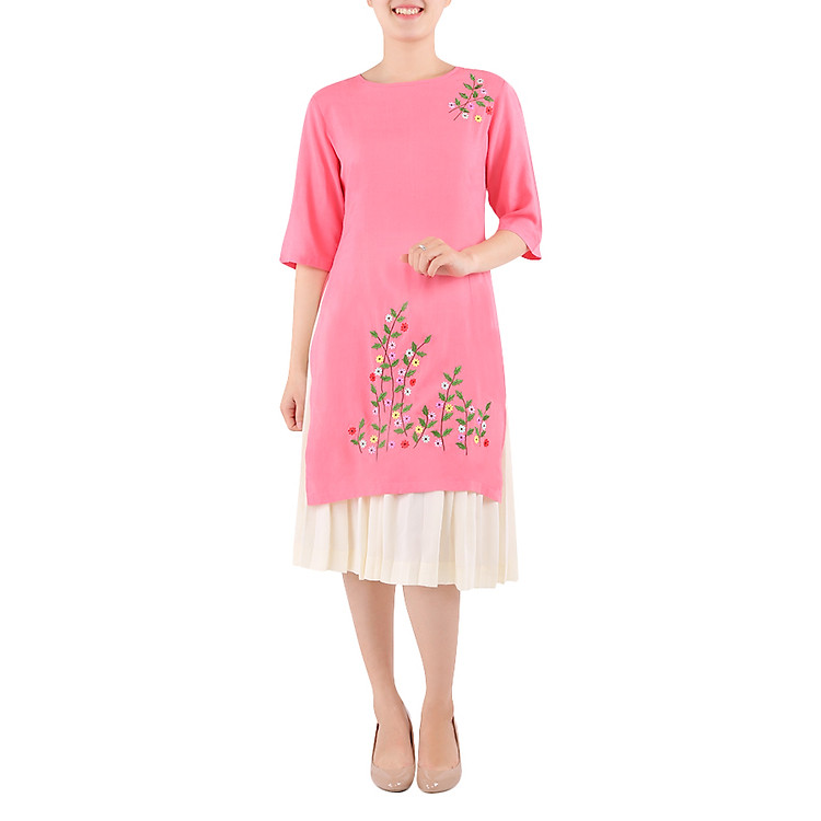Áo Dài Cách Tân Nữ An Thủy 597-M29 - Hồng