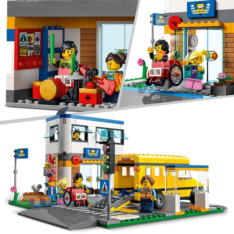 Mua LEGO CITY 60329 - Trường Học COGO Chính hãng Ưu đãi - Hình ảnh 4