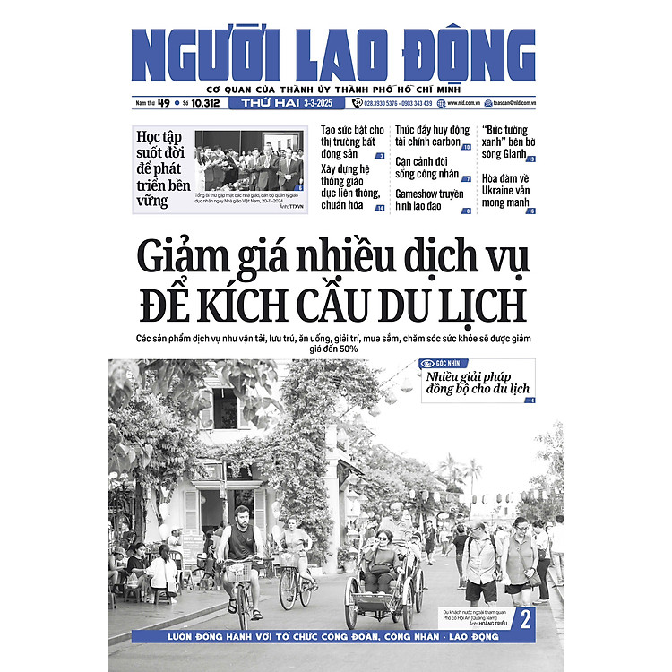Nhật báo Người Lao Động từ ngày 03-03-2025 đến 09-03-2025