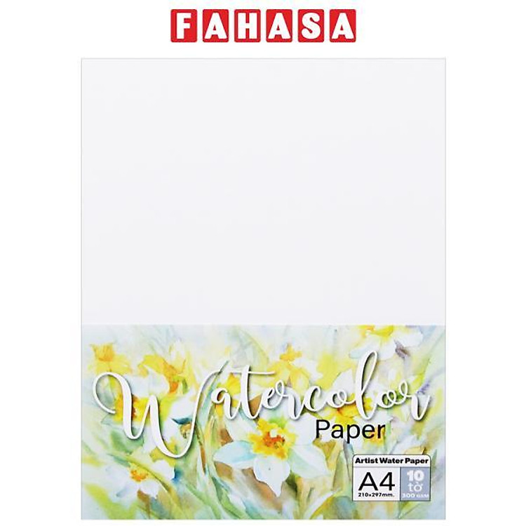 Giấy Vẽ Mỹ Thuật A4 300gsm (10 tờ)