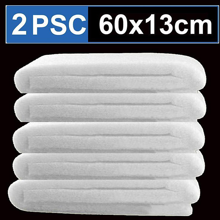 2 Bông Lọc Bể Cá Hoàng Nam Trắng 60x13cm - Vật Liệu Lọc Nước Hồ Cá Cao Cấp