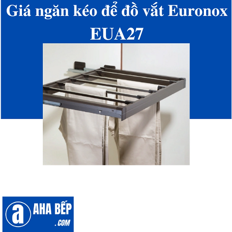 GIÁ NGĂN KÉO ĐỂ ĐỒ VẮT MÀU CÀ PHÊ EURONOX EUA27 - HÀNG CHÍNH HÃNG