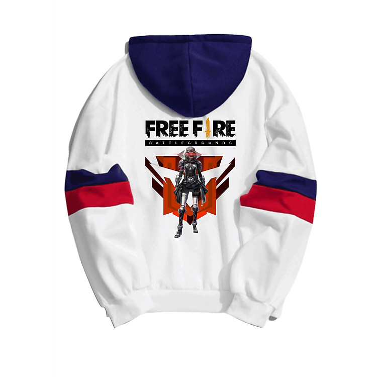 Áo Free Fire Áo Hoodie Free Fire Phối Tay Kép Unisex
