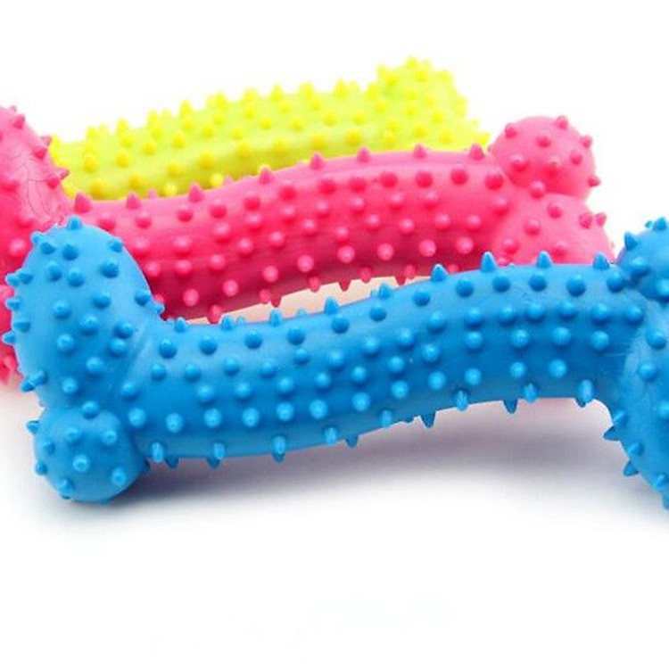 Đồ Chơi Cao Su Hình Xương Có Gai Luyện Tập Răng Cho Thú Cưng