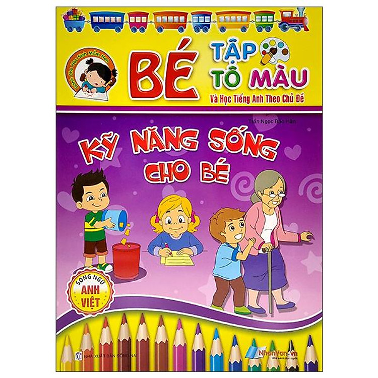 Bé Tập Tô Màu Và Học Tiếng Anh Theo Chủ Đề