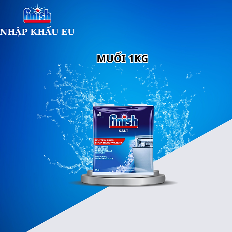 Muối rửa chén Finish Dishwasher Salt 4kg QT017389