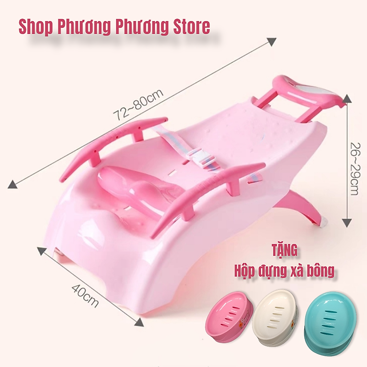 Ghế nằm gội đầu cho bé - Hồng Chính hãng Tiết kiệm - Hình ảnh 4
