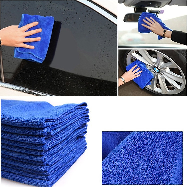 Combo 5 chiếc khăn nhỏ gọn đa năng 30 x 30cm lau xe, lau bếp, lau đồ... chất liệu microfiber