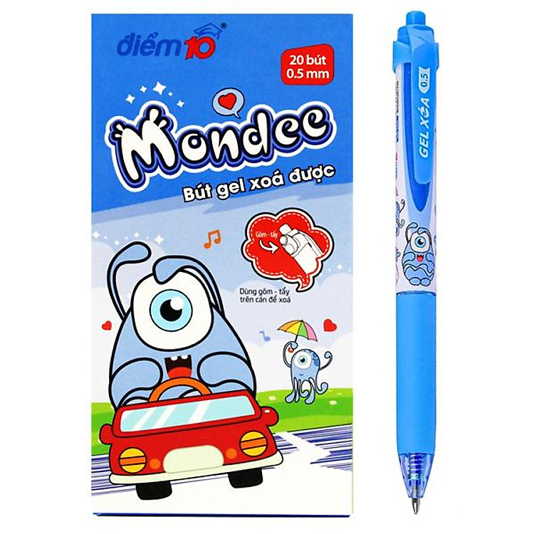 Bút Gel Xóa Được Mondee 0.5 mm (20 chiếc)