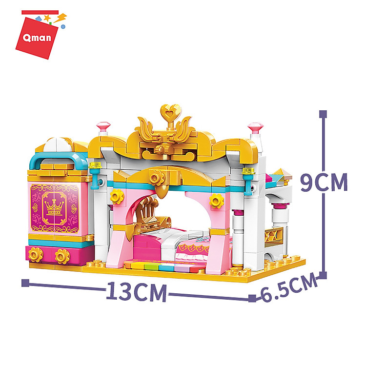 Đồ chơi xếp hình công chúa qman 32012 Chính hãng Tiết kiệm - Hình ảnh 3