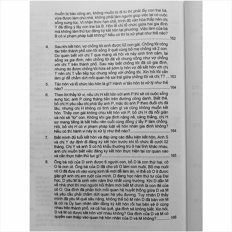 Luật Hôn Nhân và Gia Đình - Luật Phòng, Chống Bạo Lực Gia Đình và 166 Tình Huống Giải Đáp Pháp Luật về Hôn Nhân Gia Đình (V2301D) - Ảnh 4