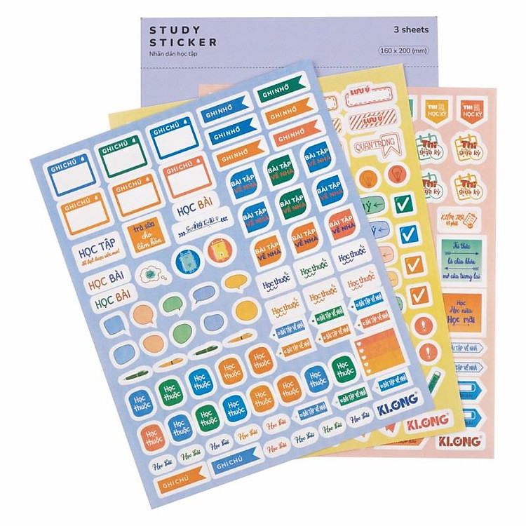 Bộ Study Sticker MS: 720