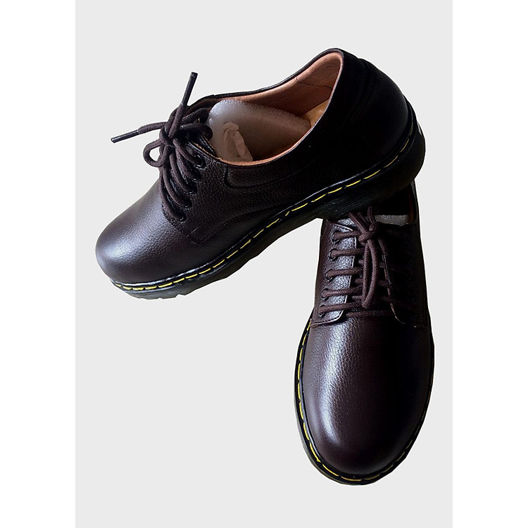 Giày doctor nâu da bò thật TH223