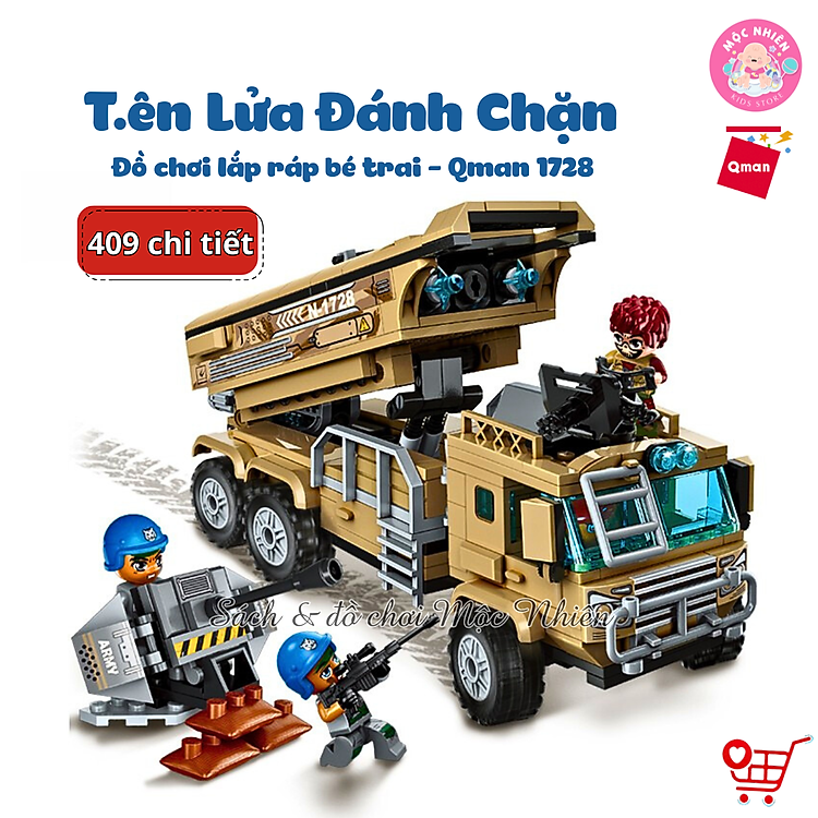Tìm mua tại Avakids: Đồ chơi lắp ráp tên lửa Qman 1728 - Ngập tràn khuyến mãi
