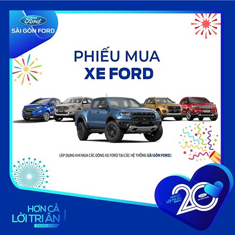 Phiếu mua xe FORD 60 triệu