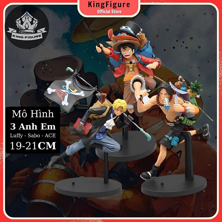 Mô Hình Bộ 3 Luffy Sabo ACE (19-21cm) - Ảnh 2
