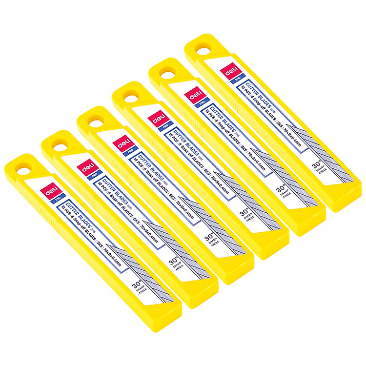 Combo 6 Lưỡi Dao Rọc Giấy Deli E2015