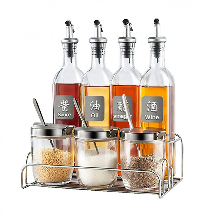 Bộ bình đựng dầu và gia vị cao cấp - quà tặng tân gia - 86017