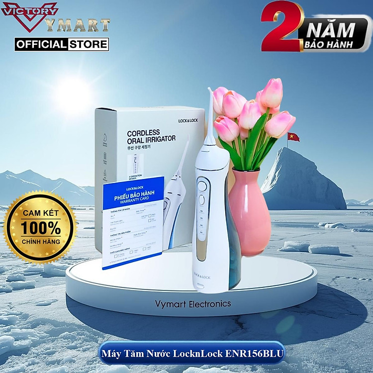 Máy Tăm Nước Không Dây Lock&Lock Cordless Oral Irrigator ENR156BLU - Màu Xanh Da Trời