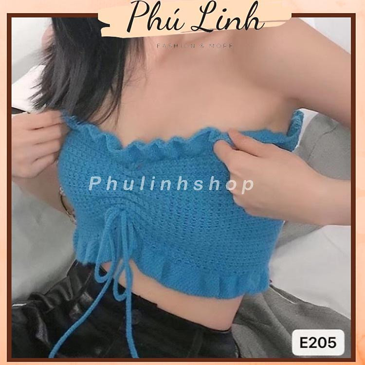 MS612 Áo quây len nữ PhuLinh2505, áo kiểu quây dây rút ngực