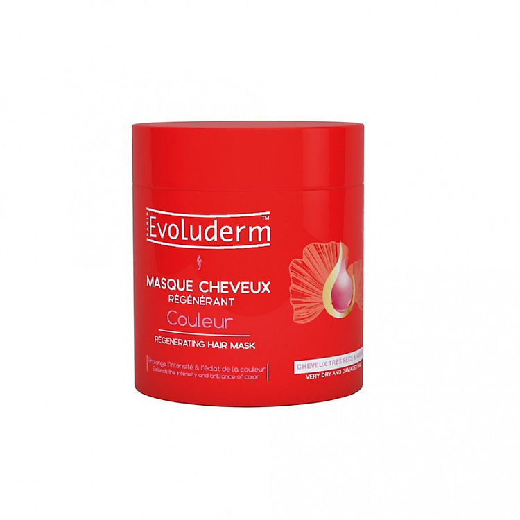 Kem ủ dưỡng bóng tóc nhuộm Masque Cheveux Couleur Evoluderm 500ml - 17316
