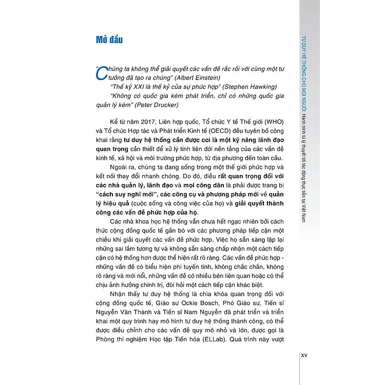 Tư Duy Hệ Thống Cho Mọi Người - Hành Trình Từ Lý Thuyết Tới Tác Động Thực Tiễn - Ảnh 4