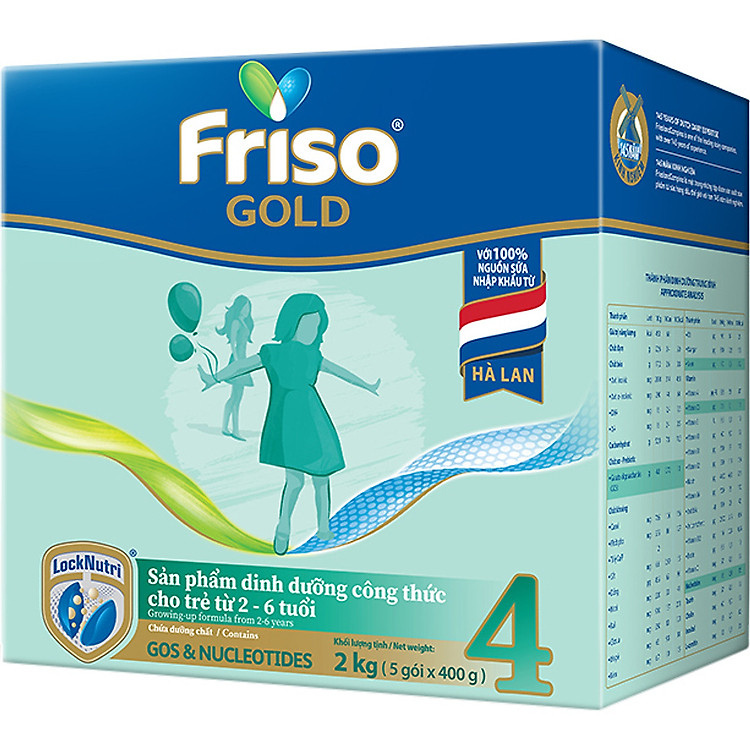 Hộp giấy Friso Gold 4 (2-6 tuổi) Chất lượng Tiết kiệm - Hình ảnh 2