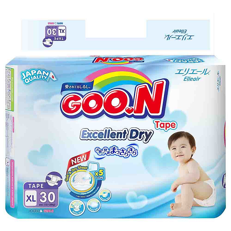 Tã Dán Goo.n Slim Gói Đại XL30 (30 Miếng)