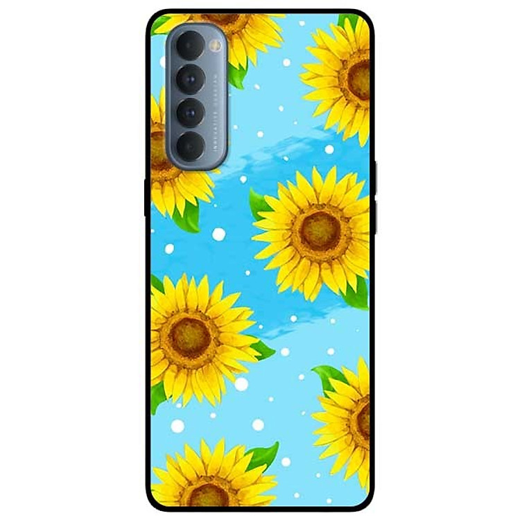 Ốp lưng dành cho Oppo Reno 4 Pro mẫu Họa Tiết Hoa Vàng 2