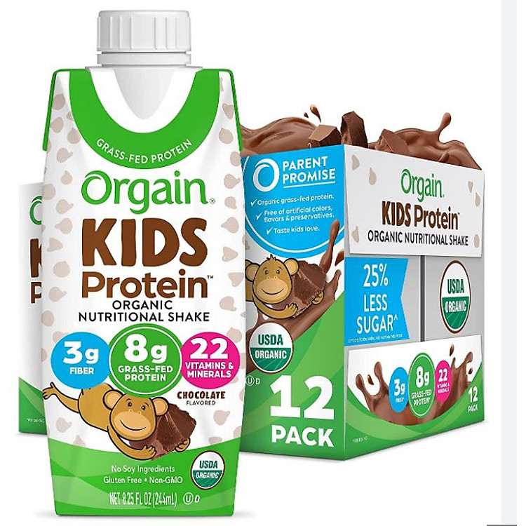 Sữa Protein Orgain Kids Socola 244ml Đảm bảo Tiết kiệm