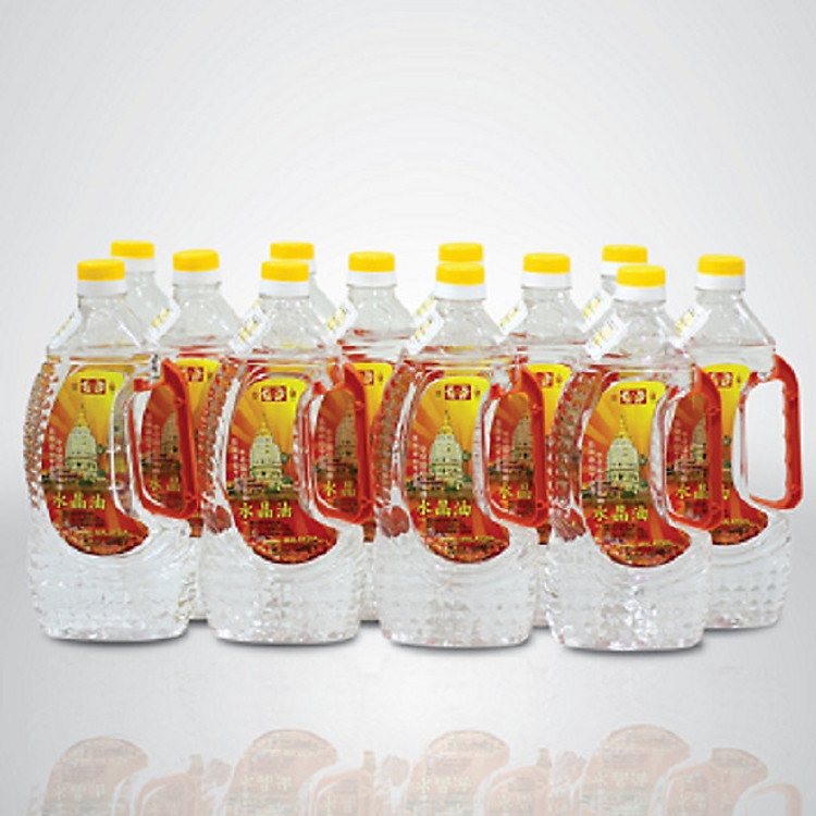 Combo 12 chai - Dầu thắp đèn lưu ly cát tường 0.8L