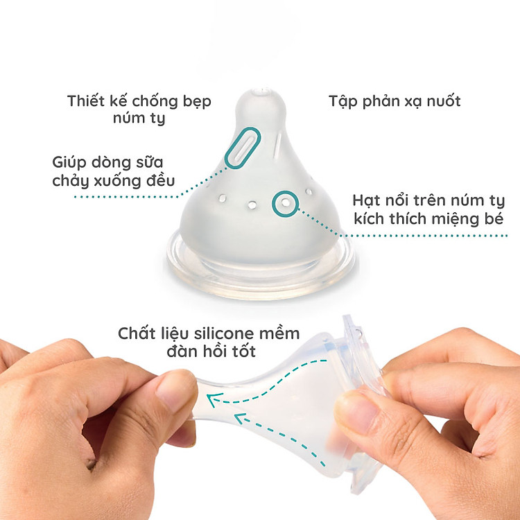 Bình sữa thủy tinh Hanaemi Richell 160ml Giá tốt - Hình ảnh 2