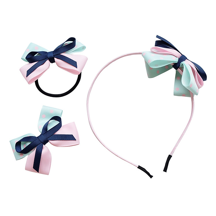 Set Phụ Kiện Tóc Cho Bé Gái 3 Món Cuckeo Kids T81805