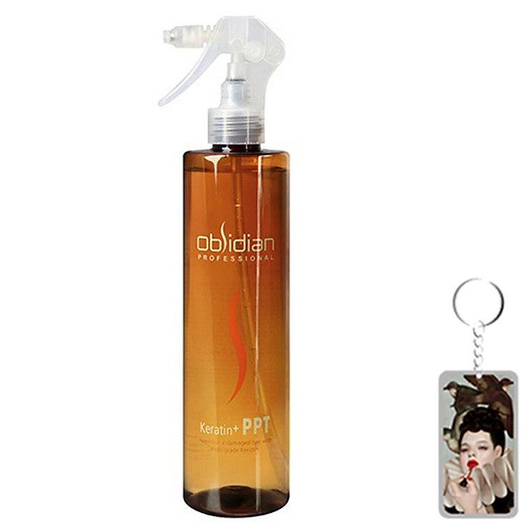 Xịt dưỡng tóc đa năng Obsidian Professional Keratin PTT Hàn Quốc 320ml tặng kèm móc khoá