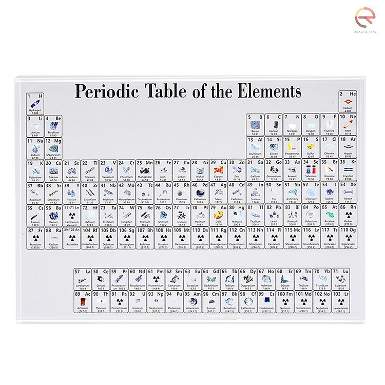 Bảng Tuần Hoàn Các Nguyên Tố Hóa Học Bằng Acrylic Trong Suốt Dùng Dạy Học Cho Trẻ Em