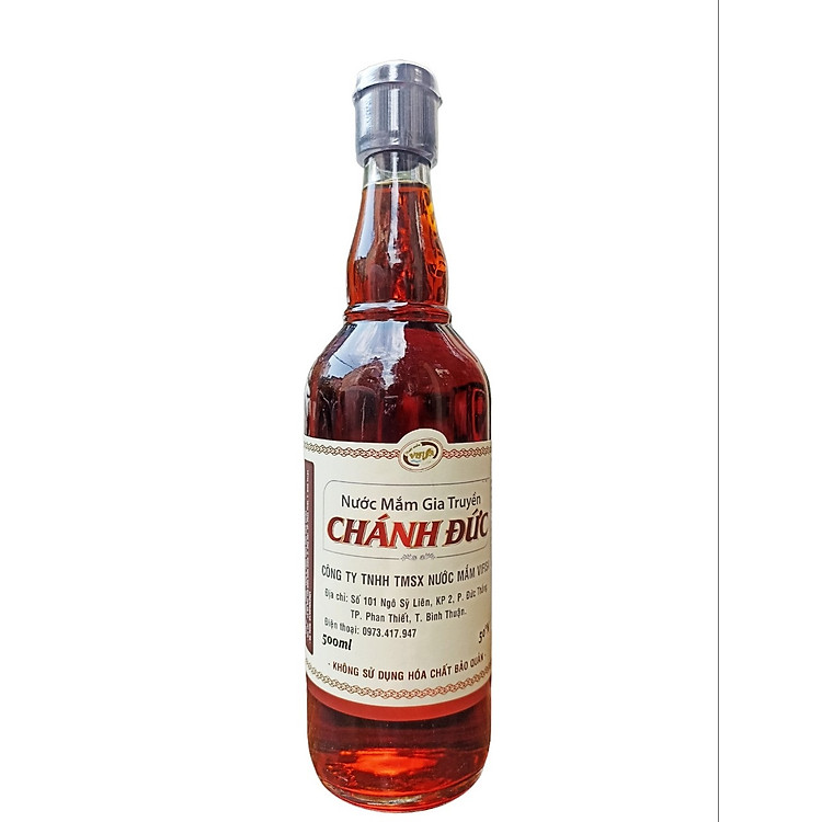 Nước mắm nhĩ cá cơm gia truyền Chánh Đức 50 độ đạm, sánh đặc cốt cá, ủ chượp thùng gỗ cùng muối tinh khiết, sạch sẽ, không chất bảo quản